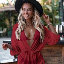 Women Bikini Sets - ZH333WR - Burgundy - View 1