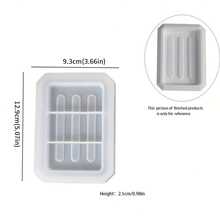 Silicone Soap Dish Resin Mold, Rectangular Self-Draining Soap Holder Epoxy Casting Mold For DIY Bathroom Craft, Sink Sponge Tray Tool - Multiple Styles - View 6