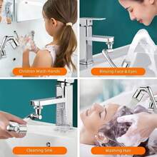 1PC New Extendable Mechanical Arm Universal Faucet Water Outlet Extension Nozzle Aerator Universal Connector Long Anti-Splash - Silver - View 5