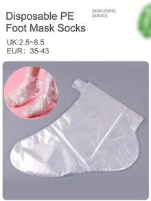 1 Pair Silicone Moisturizing Foot Socks, Effectively Care For Feet, Prevent Cracked Heels, Remove Dead Skin, Elastic Foot Socks, All-Day Moisture Locking, Prevent Dryness, Odorless, Easy To Wear And Take Off, Soft And Comfortable Material, Daily Use - Multicolor - View 6