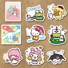 SANRIO 102 piezas Pegatinas con Patrones Accesorios de Decoración DIY para Álbum de Recortes - 102 unidades - Ver 7