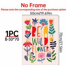 1/3PCS Canvas Wall Art Posters For Room Home Decor Optional Frame Room Decor Room Decoration Stuff Bedroom Decor Baby RoomDecorationGirlyBedroom Decor - Multicolor - View 14