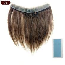 Men Forehead Hairline Toupee Real Human Hair Skin PU Man Hairpieces Hair Topper For Receding Natural Hairline Replacement System - S2 - View 13
