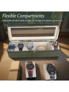 Kotak Penyimpanan Jam Tangan 1 Slot/6 Slot, Kotak Pajangan Jam Tangan Kulit, Kotak Penyimpanan Perhiasan Unisex, Kotak Organizer Jam Tangan Kelas Atas, Kotak Perjalanan Jam Tangan Kulit, Cocok untuk Pajangan Perhiasan di Meja, Dekorasi Rumah, Dekorasi Ruangan, Gaya Dekoratif, Pernikahan, Toko Perhiasan dan Organizer, Kotak Perhiasan, Kotak Penyimpanan Perhiasan, Pajangan Toko Perhiasan, Penyimpanan Perhiasan, Hadiah Wisuda, Musim Kembali ke Sekolah yang Ramah Lingkungan - MultiWarna - View 10