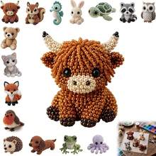 1 Set Exquisite DIY Animal Beaded Kit, Cute 3D Animal Beaded Craft Set, Includes Colorful Beads And Instructions, Adult Creative DIY Handmade Jewelry Art Craft Set - Multicolor - View 3