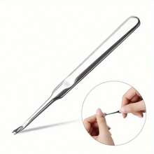 Stainless Steel U-Shaped Cuticle Pusher And Dead Skin Remover, Nail Softening Tool, Hand Callus And Hangnail Trimming Tool, Nail And Foot Repair Deep Cleaning Tool, Precision Detail Cleaner, Dirt Remover, Carving Small Groove Scraper - A - View 6