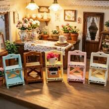 5色逼真雙層收納架食物玩具DIY樹脂配件小型裝飾品娃娃屋微縮場景 - 多色 - 查看 4