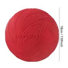 1pc Soft Non-Slip Silicone Dog Flying Disc - Suitable For Puppy Training, Lightweight Toy For Gentle Play Only, Not Suitable For Aggressive Chewers - Multicolor - View 3