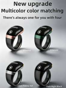 1pc Fashionable High-End Counting Ring, Electronic Smart Touchscreen Counter, Multi-Color Options, Prayer/Behavior Tracking, OLED Display, One-Click Finger Count Control, Tasbih Ring (Lithium-Ion Batteries) - Touchscreen Version - View 6