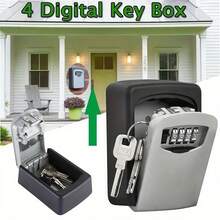 1PC Temporary Decoration Password Key Box Wall-Mounted Cat Eye Construction Site Anti-Theft Door Key Password Lock Box Engineering Style - Cabinet-style - View 2