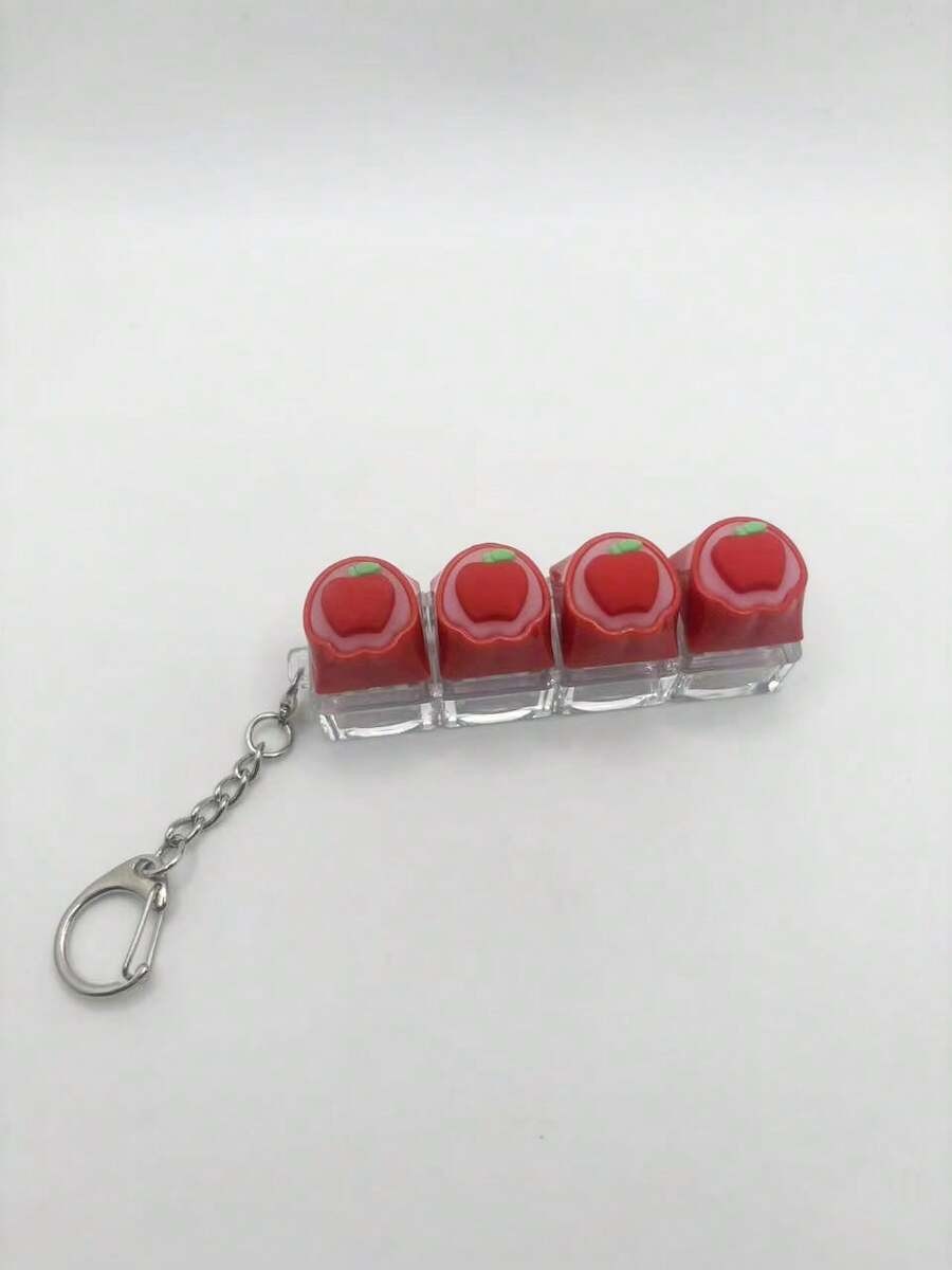 Cat Paw Keycap Keychain, Cute Couple Key Ring, Creative Men's Keychain, Holiday Gift & Bag Charm - Color - View 1