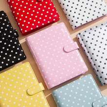A6 Colorful Polka Dot PU Leather Zipper Cash Envelope Wallet, Multi-Pocket Budget Manager, Cash Storage Challenge System, Expense Tracking And Financial Goal Setting - A6 - View 9