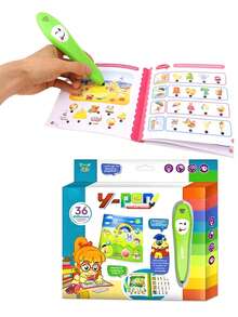 Bút đọc thông minh cho trẻ em giáo dục sớm, bút học tiếng Anh điện tử kèm sách cho trẻ chập chững, quà tặng Lễ Phục sinh & Lễ Tạ ơn & Giáng sinh - màu xanh lá - Xem 12