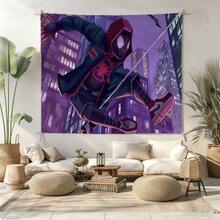 1pcs M Arvel Superhero Series Sp Ider-Man Theme Tapestry, Superhero Patter Wall Hanging Fabric Poster Cool Comic Art Background Blanket, Modern Home Fashion Decor, For Living Room Bedroom College Dorm Game Room Home Decor Fans Gift - Nhiều màu - Xem 2