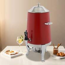Beverage Dispenser For Coffee Tea Hot Water With Stand & Fuel Holder Red US New! - Default - View 3