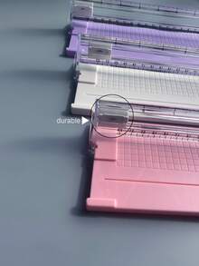 迷你紙切機 便攜式照片修剪器 小型斷頭台式紙切機 A4 手動照片與紙張切割工具 多功能薪資單切紙機 辦公室滑動式分紙器 - 單件 - 查看 6
