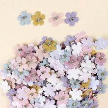 20/30/40/50/100Pcs Random Color Shiny Rhinestone Flower Appliques, Suitable For DIY Clothing, Hats, Hair Accessories And Handicrafts - Multicolor - View 8