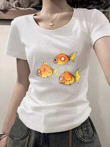 Women T-Shirts - White - View 2