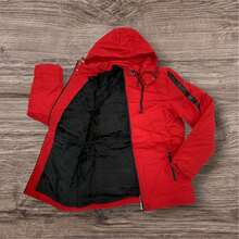 jaqueta bobojaco masculino grosso forrada para frio de alta qualidade - Vermelho - Visão 1