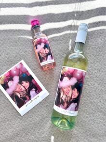 1-8件客製化紅酒瓶標籤：這些個性化貼紙防水防油，專為列印壽星姓名和生日而設計。將其貼在紅酒或香檳瓶上，為派對主桌創造令人驚嘆的視覺焦點——瞬間讓您的派對場景更具拍照美感！ - 彩色 - 查看 7