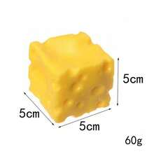 1pc Large Cheese Squishy Toy, Handmade Square Squishy Toy, Non-Rebounding, Highly Malleable Cheese Squishy Toy, Stress Relief Squishy Toy Suitable For Teens And Adults, Birthday Gift, Holiday Gift, Can Be Used As Home Decor, Desk Ornament, Food Toy, Soft Toy, Teen And Adult Stress Relief Tool, Office Stress Relief Tool, Eid Gift - Multicolor - View 11