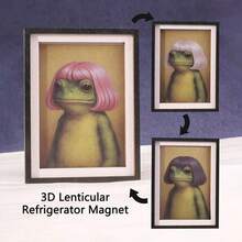 1 buah Magnet Kulkas Kayu Berubah Warna, Magnet Kulkas 3D, Hadiah Lucu, Dekorasi Rumah yang Sempurna! - Satu-Ukuran - View 2