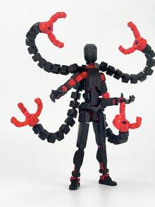 Cyberpunk robot-tentakel actionfigur samlarleksak, rörliga leder, posbar skrivbordsdekoration, lämplig för tonåringar och vuxna, julklapp, påskpresent, sci-fi-prydnad för spelrum - Multifärgad - Visa 7
