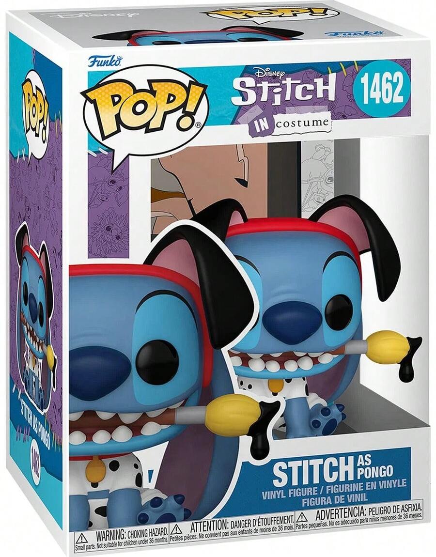 Funko Pop! Funko POP Disney: Stitch In Costume - Stitch As Pongo 1462 - 顏色預設值 - 查看 1