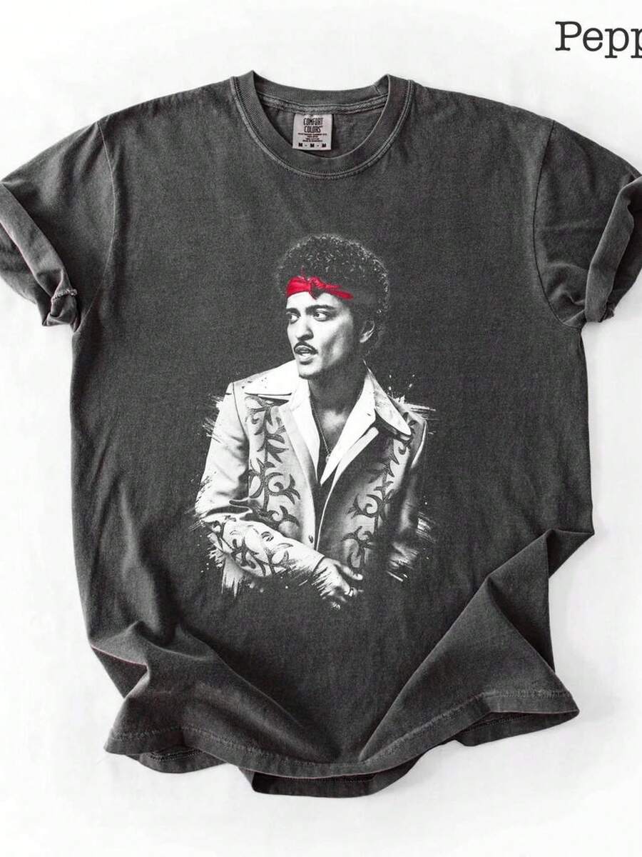 2026 Halftime Show Shirt, Vintage  Tee, Retro 90s  Concert T-Shirt, Fan Gift, Unisex Graphic Tee - Black - View 1