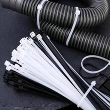 100pcs/Bag Plastic Clamping Collar Rilsan Cable Ties Clamp Greenhouse Plastic Clamps Self-Tightening Plastic Necklace Belts - Multicolor - View 9