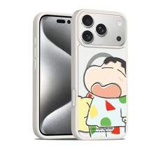 Miniso Crayon Shin-Chan Japanese Anime Cartoon Girl MagSafe Magnetic Charging Compatible With IPhone 17/18 Pro/18 Pro Max/17 Pro/17 Pro Max/17 Air/16 Pro Max/15 Pro/15 Pro Max/14/13/15 Pro/12 Pro/16 Plus Transparent Protective Case For Apple - White - View 4