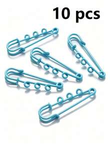 10/20/30/50/100/Pcs 50mm Multi-Color Safety Pin Brooch - DIY Jewelry Making Blank Base & Accessories, Brooch Pin, DIY Supplies - Multicolor - View 21