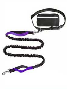 1pc Hands-Free Dog Leash With Waist Pack, Retractable Pet Leash, Adjustable Waist Belt Pack, Reflective Stitching Design, Suitable For Running, Walking, Hiking, Jogging - Multicolor - View 15