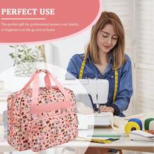 1pc Sewing Pattern Printed Crochet Yarn Storage Bag, Sewing Machine Storage Bag, Suitable For Sewing Supplies Storage, Dedicated For Handmade DIY Projects, Gift For Sewing Enthusiasts - Storage Bag - View 10