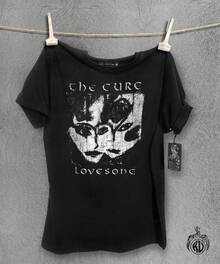 2026 The Cure T-shirt, 100% kammad bomull, Fair-Wear-certifierad T-shirt - Unisex och dam-T-shirts, sommarkläder för kvinnor - Svart - Visa 1