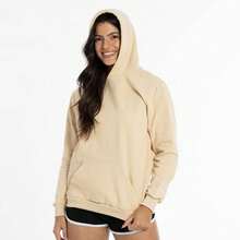 Set Of 2 Plain Kangaroo Jackets, Unisex, Comfortable Basic Winter Warmth - 2 Beige - View 3