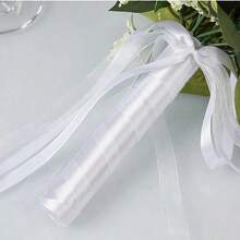 1pc New Artificial White Rose Flower Bouquet Wedding Supplies Suitable For Bridesmaids And Brides, Photography Props, Party Accessories - White - View 2