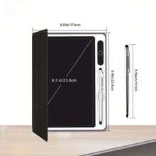 Tablet Tulis LCD Portabel 9,3 Inci dengan Stylus Logam, Ideal untuk Catatan Pesan Rumah Tangga dan Pencatatan Memo Kantor, serta Pilihan Hadiah Terbaik untuk Musim Kembali ke Sekolah dan Berbagai Festival. - View 3