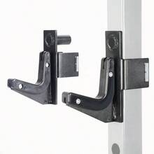 - Soporte de barra de 2x 2 ganchos en J para rack/accesorios para sentadillas, vasos J, dimetro del pin disponible en 1 pulgada, 1/2 pulgada y 3/4 pulgadas - B: Para rack de 2 x 2 pulgadas (orificio de 1 pulgada) - Ver 1