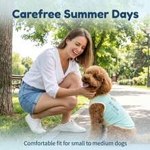 DomKim Lightweight Breathable Pet Cooling Vest, Summer UV Protection Sleeveless Top, Quick-Dry Insect-Repellent, Outdoor Walking Heatstroke Prevention Vest, Suitable For Small, Medium, Large Dogs And Cats - Green - View 11