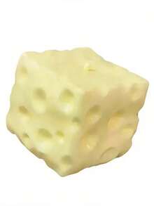 Cheese Jumbo Cube Stress Ball Big Cheese Shapeable Squeeze Ball Non-Bounce Fidget Toy ASMR Sensory Anti-Stress Gift - 1PC - 查看 8