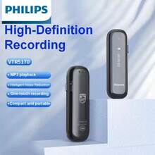 Philips Professional Voice Recorder VTR5170, 16GB Digital Voice Recorder With Screen, High-Definition Recording And Intelligent Noise Reduction, One-Touch Recording, MP3 Player, Portable Recording Device Suitable For Meetings, Interviews And Lectures - View 1