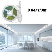 5V LED COB Light Strip, Switch Control. Powered By USB, Available In Warm And White Colors. Customizable Length, Self-Adhesive. Suitable For Kitchen, Bedroom, Living Room And Cabinet, Wardrobe Decoration. - Switch COB LED Strip - View 16