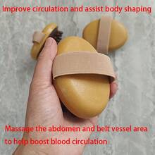 Brush Universal Body Massager, Abdominal & Leg Massage, Weight Loss Exercise Equipment, Fat Burning Tool - Camel - View 8