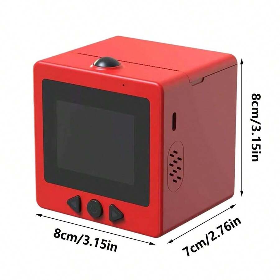 Klack AI Printer Mini-Thermodrucker mit Bluetooth, WLAN, tintenlosem Drucken und Akku - Rot - Übersicht 1