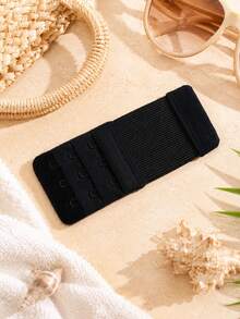 3pcs Women Elastic Bra Extender Set, Black White Nude Adjustable Hook & Eye Bra Band Extension For Summer Outfits - Multicolor - View 5