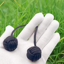 Fidget Beads Skill Toys, Fidget Toys, Parachute Cord And Steel Beads Handmade Fidget Beads, Beginners Worry Beads, Portable EDC Leisure Toys (Black) - Gold Blue - View 6