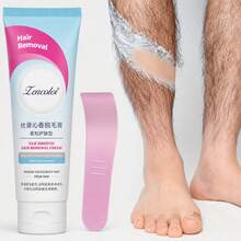 1pc Hair Removal Cream With Depilatory Scraper, Gentle Painless Depilatory Cream Helps Remove Unwanted Body Hair While Moisturizing Skin, Leaving Arms, Legs And Body Soft, Smooth, Clean And Silky - Multicolor - View 2
