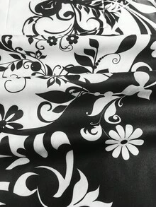 Plus Size Men's Retro Hawaiian Floral Print Button Pocket Short Sleeve Shirt - White - View 6