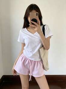 Women Shorts - Pink - View 4